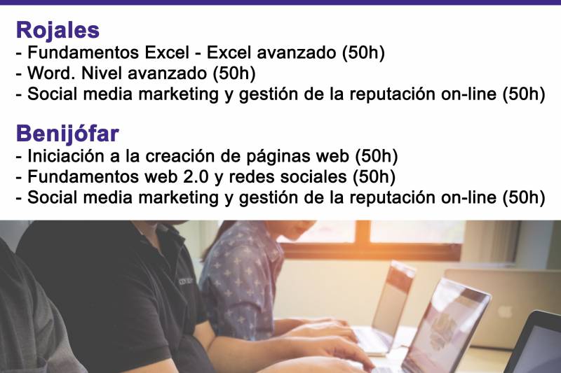 Convega abre el plazo de inscripciones para participar en un plan de inserción laboral dirigido a 90 desempleados de la Vega Baja